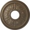 Ekena Millwork Tirana Ceiling Medallion (Fits Canopies up to 4 3/4"), 13 7/8"OD x 3 3/4"ID x 1 1/4"P, Warm Silver CM13TIWSS - alternate 1